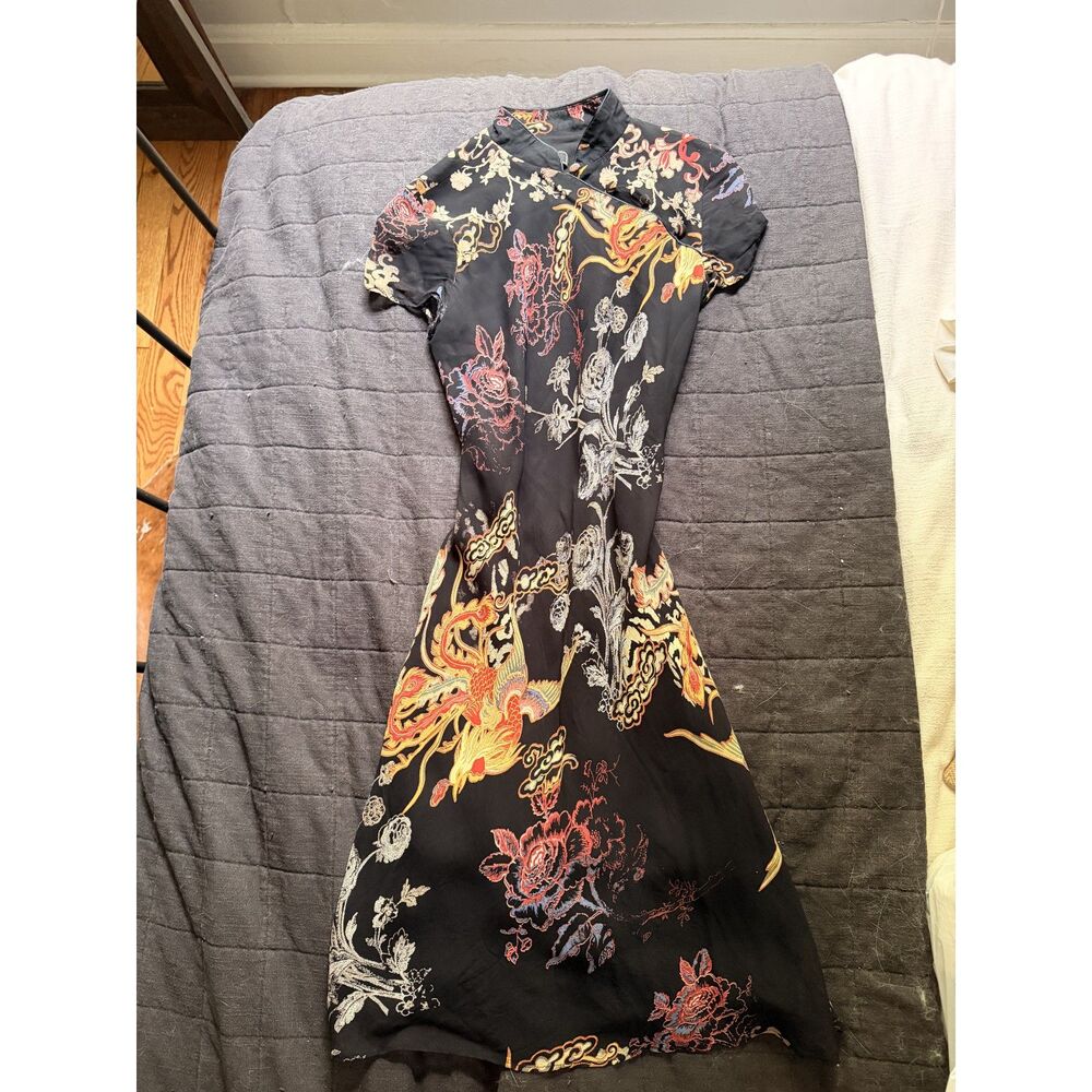 vintage asian inspired midi dress!!!